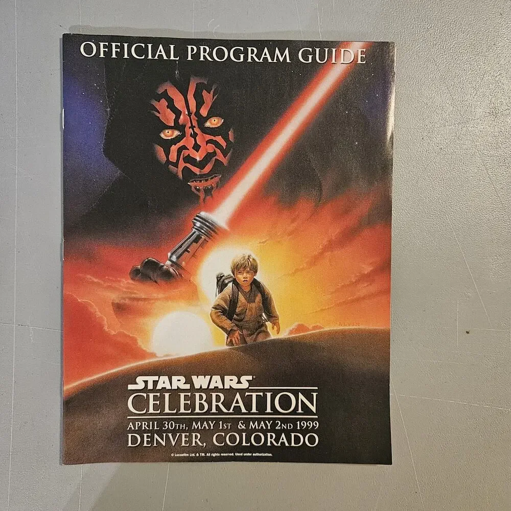 STAR WARS‎ CELEBRATION 1999 Official Program Guide Denver Colorado Darth Maul